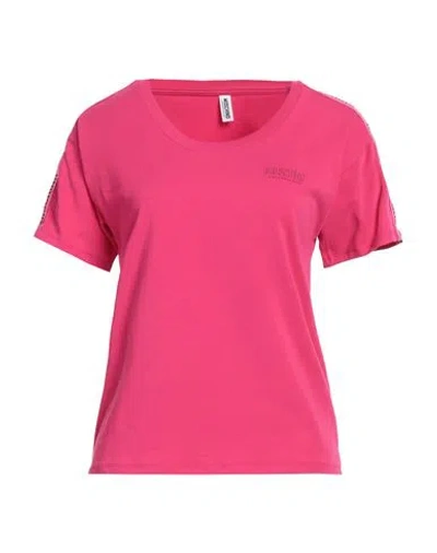 Moschino Woman Undershirt Fuchsia Size M Cotton, Elastane In Pink