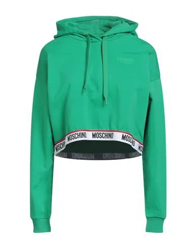Moschino Woman Undershirt Green Size L Cotton, Elastane