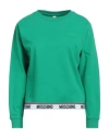 Moschino Woman Undershirt Green Size L Cotton, Elastane