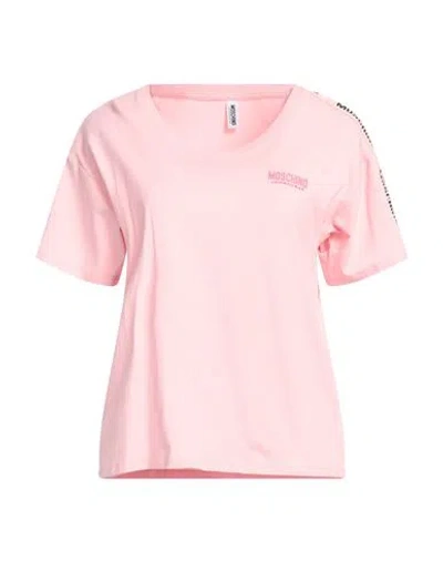 Moschino Woman Undershirt Light Pink Size L Cotton, Elastane
