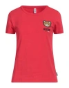 Moschino Woman Undershirt Red Size L Cotton, Elastane