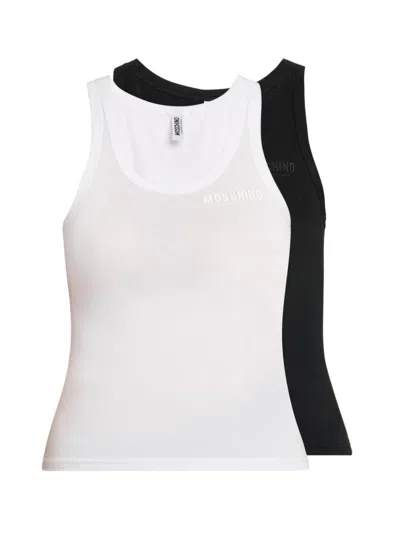 Moschino Women's 2-pack Cotton-blend Tank Set In Multi