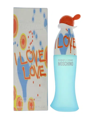 Moschino Women's 3.4oz I Love Love Eau De Toilette Spray In Transparent
