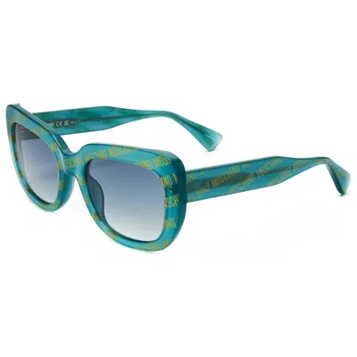Moschino Women's 53mm Green Pattern Sunglasses In Blue