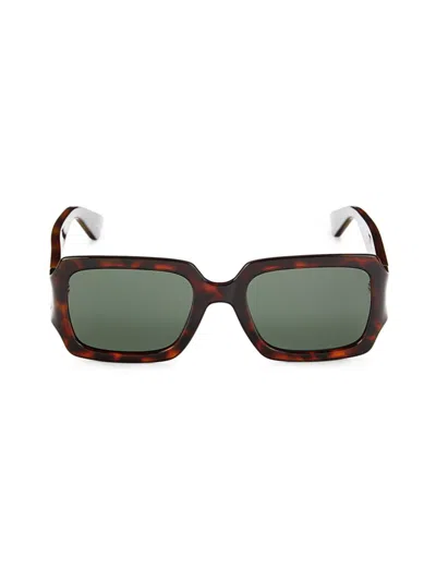 Moschino Women's 53mm Rectangle Sunglasses In Green