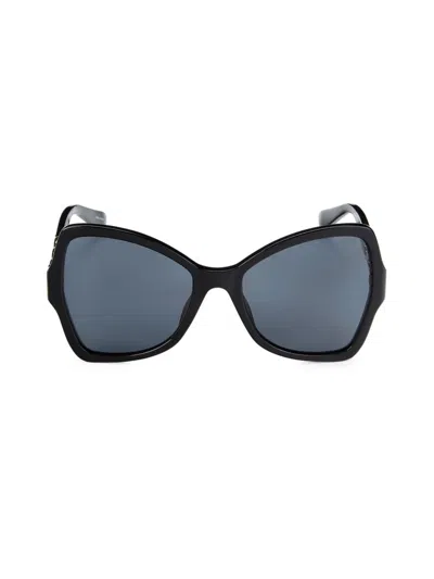 Moschino Women's Mos099s 54mm Butterfly Sunglasses In Black