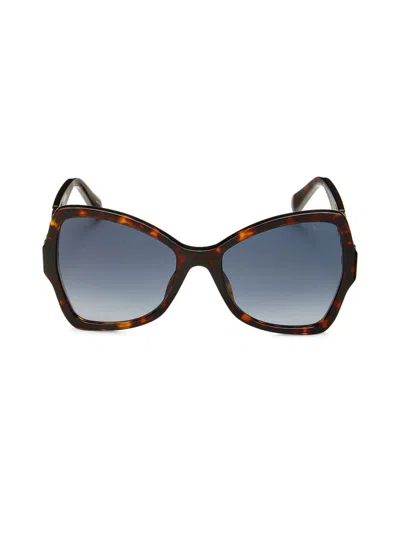 Moschino Women's 54mm Butterfly Sunglasses In Blue