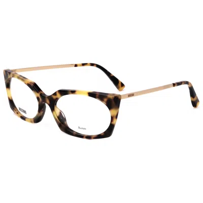 Moschino Women's 54mm Yellow Havana Opticals In Brown