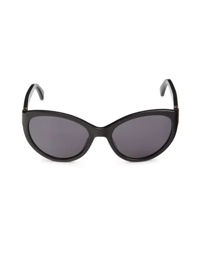 Moschino Women's Mos065/s 55mm Cat Eye Sunglasses In Black