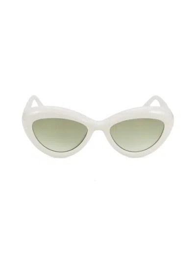 Moschino Women's 55mm Cat-eye Sunglasses In White