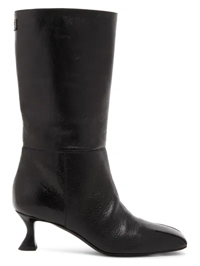 Moschino Women's 55mm Leather Boots In Black