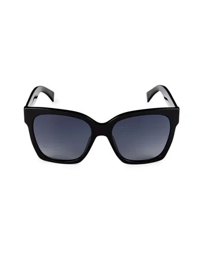 Moschino Women's 56mm Dot Print Sunglasses In Black