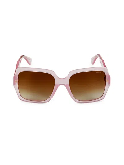 Moschino Women's 56mm Square Sunglasses In Pink