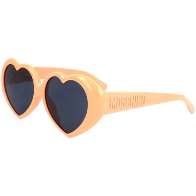 Moschino Women's 57 Mm Blue Sunglasses In Orange