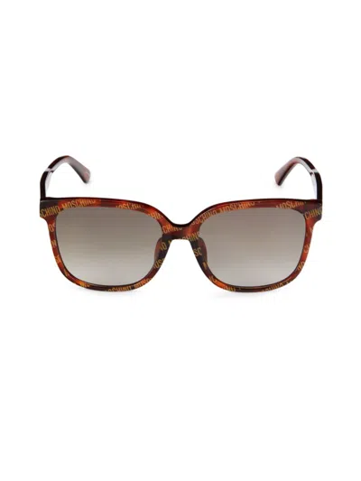Moschino Women's 58mm Square Sunglasses In Brown