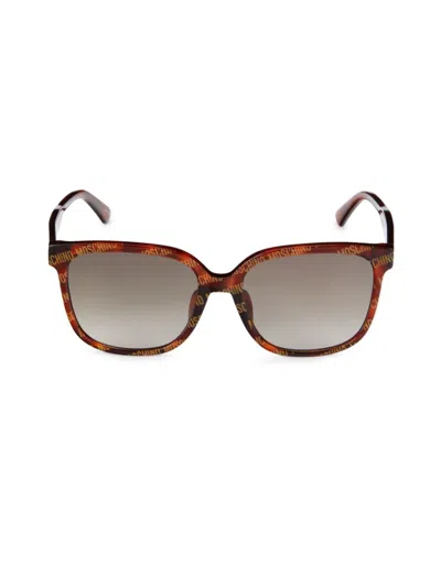 Moschino Women's Mos134/f/s 58mm Square Sunglasses In Havana