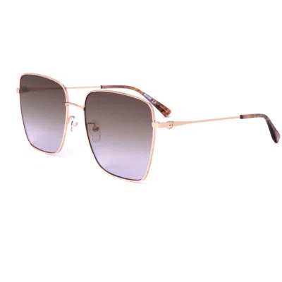 Moschino Women's 59 Mm Brown Sunglasses In Gold