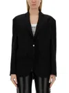 Moschino Jeans Single-breasted Jacket In Black