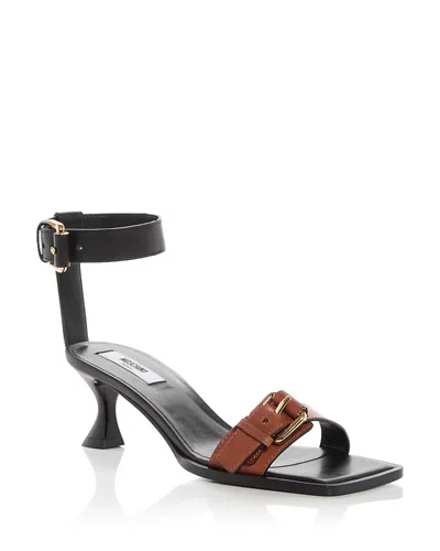 Moschino Women's Buckle Sandals In Brown