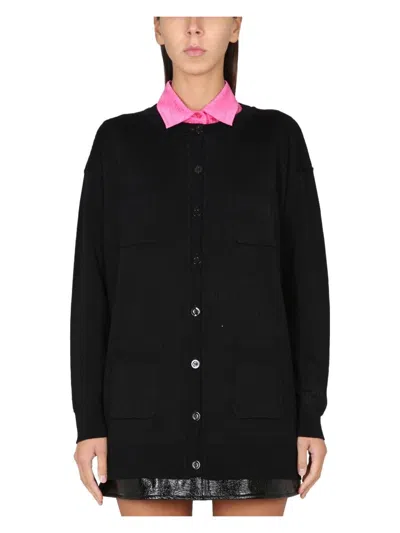 MOSCHINO WOMEN'S CARDIGAN WITH LOGO