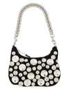 Moschino Women's Crystal Embellished Bag In Black