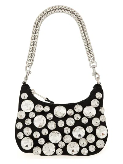 Moschino Women's Crystal Embellished Bag In Black