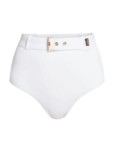 Moschino Women's Donna Belted Bikini Bottom In White