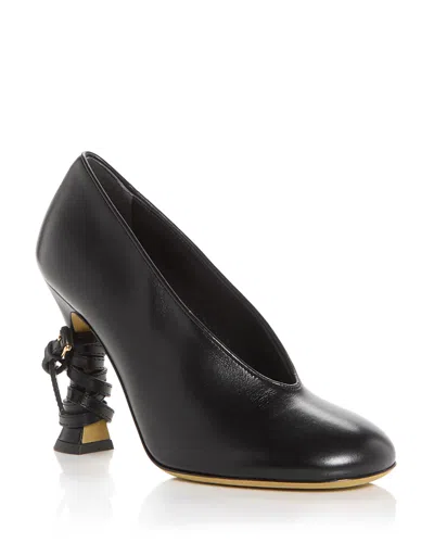 Moschino Women's Duck Belted Pumps In Black