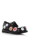 Moschino Women's Embellished Mary Jane Flats In Black