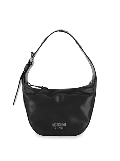 Moschino Women's Eyelet Hobo Bag In Black