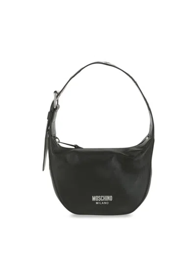 Moschino Women's Eyelet Strap Hobo Bag In Black