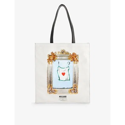Moschino Women's Fantasy Print Only One Gone With The Wind Leather Tote Bag