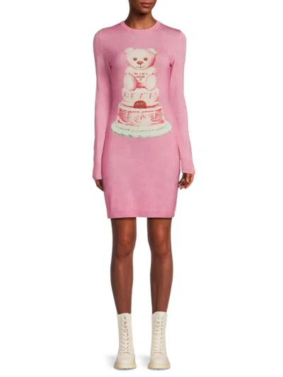 Moschino Short Dresses In Pink