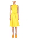 Moschino Women's Heart Pockets Dress In Yellow