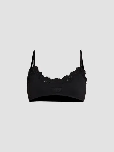 Moschino Women's Lace Bandeau Bra In Black