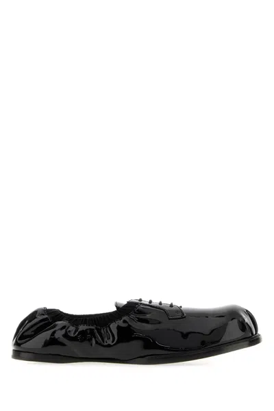 Moschino Women's Leather Lace-up Shoes In Black
