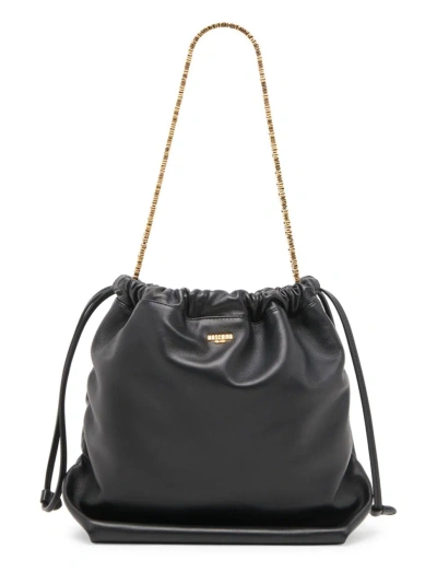Moschino Women's Leather Tote Bag In Black