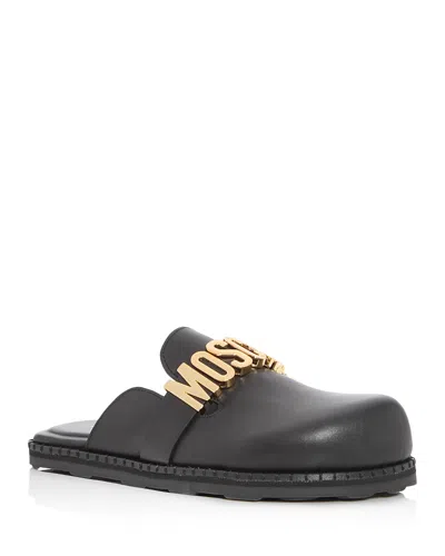 MOSCHINO WOMEN'S LOGO MULES