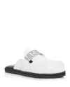Moschino Women's Logo Mules In White