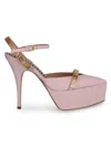 Moschino Women's Logo Pumps In Pink