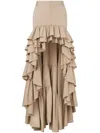 Moschino Long Skirt With Ruffles