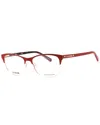 Moschino Women's Mol526 53mm Optical Frames In Red