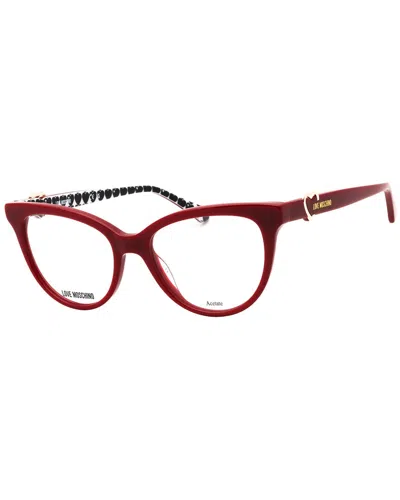 Moschino Women's Mol609 52mm Optical Frames In Red