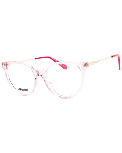 Moschino Women's Mol618/tn 51mm Optical Frames In Pink