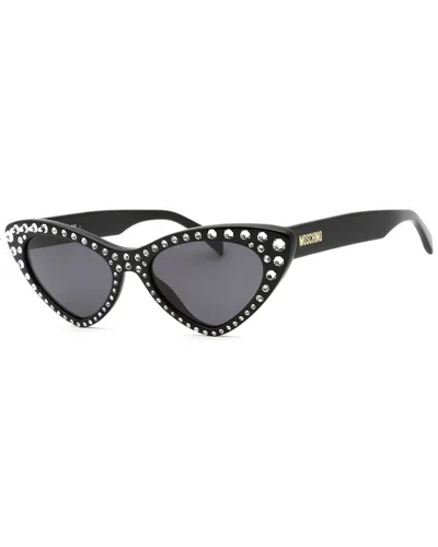 Moschino Women's Mos006/s/str 52mm Sunglasses In Black