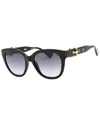 Moschino Grey Gradient Cat Eye Ladies Sunglasses Mos143/s 0807/9o 54 In Black