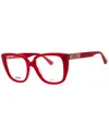 Moschino Women's Mos622 53mm Optical Frames In Red