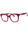 Moschino Women's Mos630 50mm Optical Frames In Red