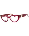 Moschino Women's Mos631 52mm Optical Frames In Red