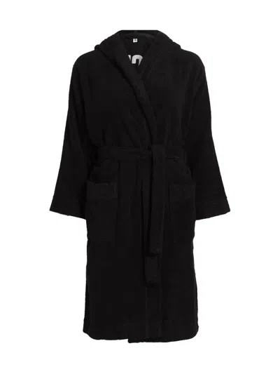 Moschino Women's  Intimo Donna Hooded Bathrobe In Black